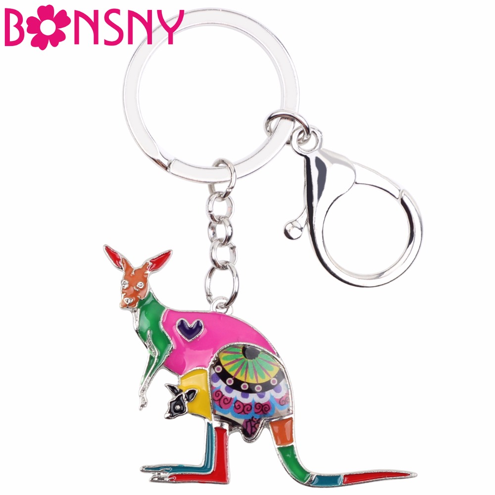 Women Bags In Australia - Bonsny – porte-clés kangourou, en émail,