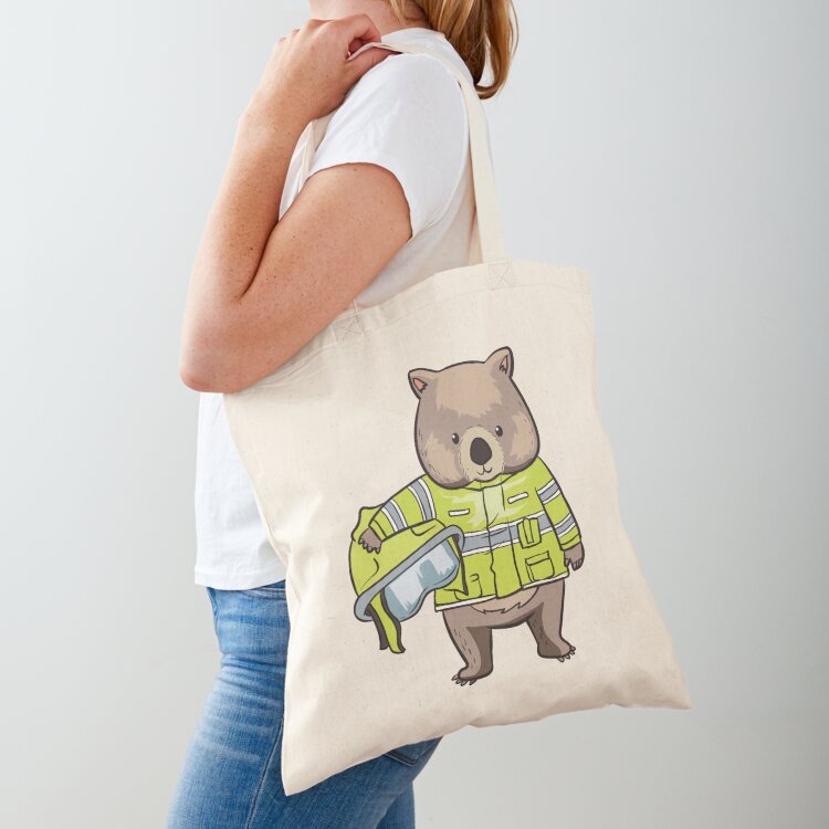 Women Bags In Australia - Wombat Wombats Firefighter Australia Hero Gift
