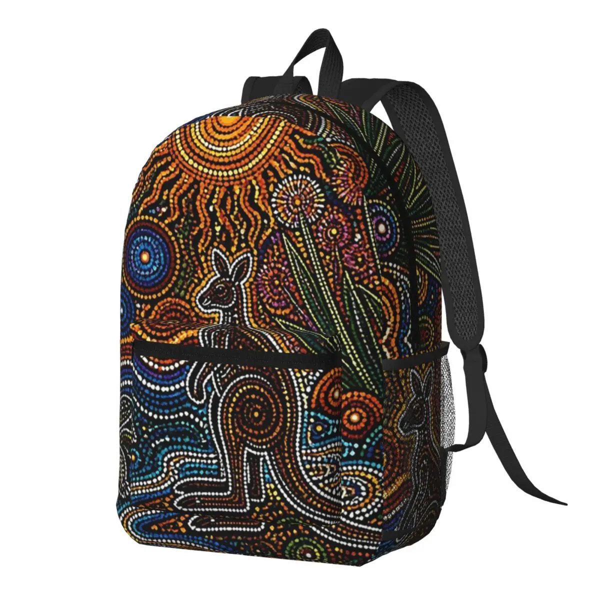 Women'S Kangaroo Bags - Sac à dos aborigène kangourou abstrait
