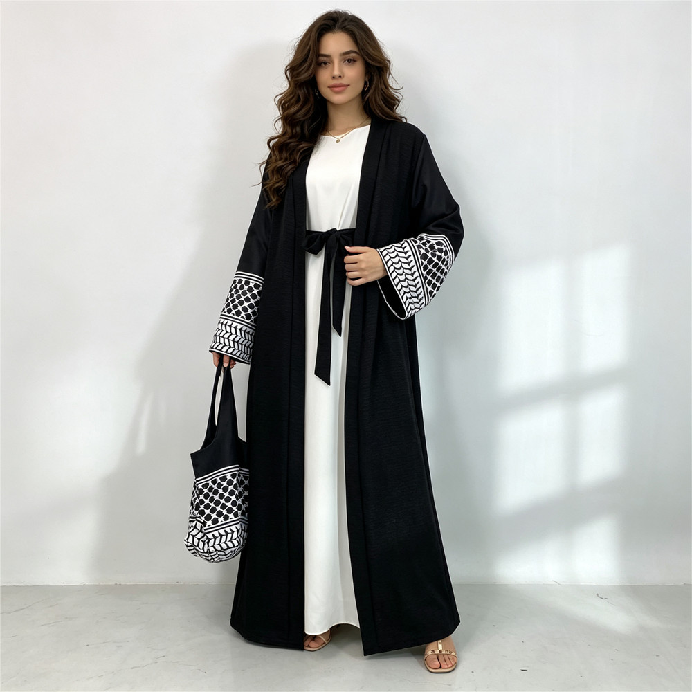 Women Bags Dubai - Ensemble 2 pièces Abaya ouverte et