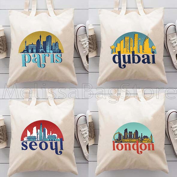 Women Bags Dubai - Londres Dubaï Paris New York Skyline
