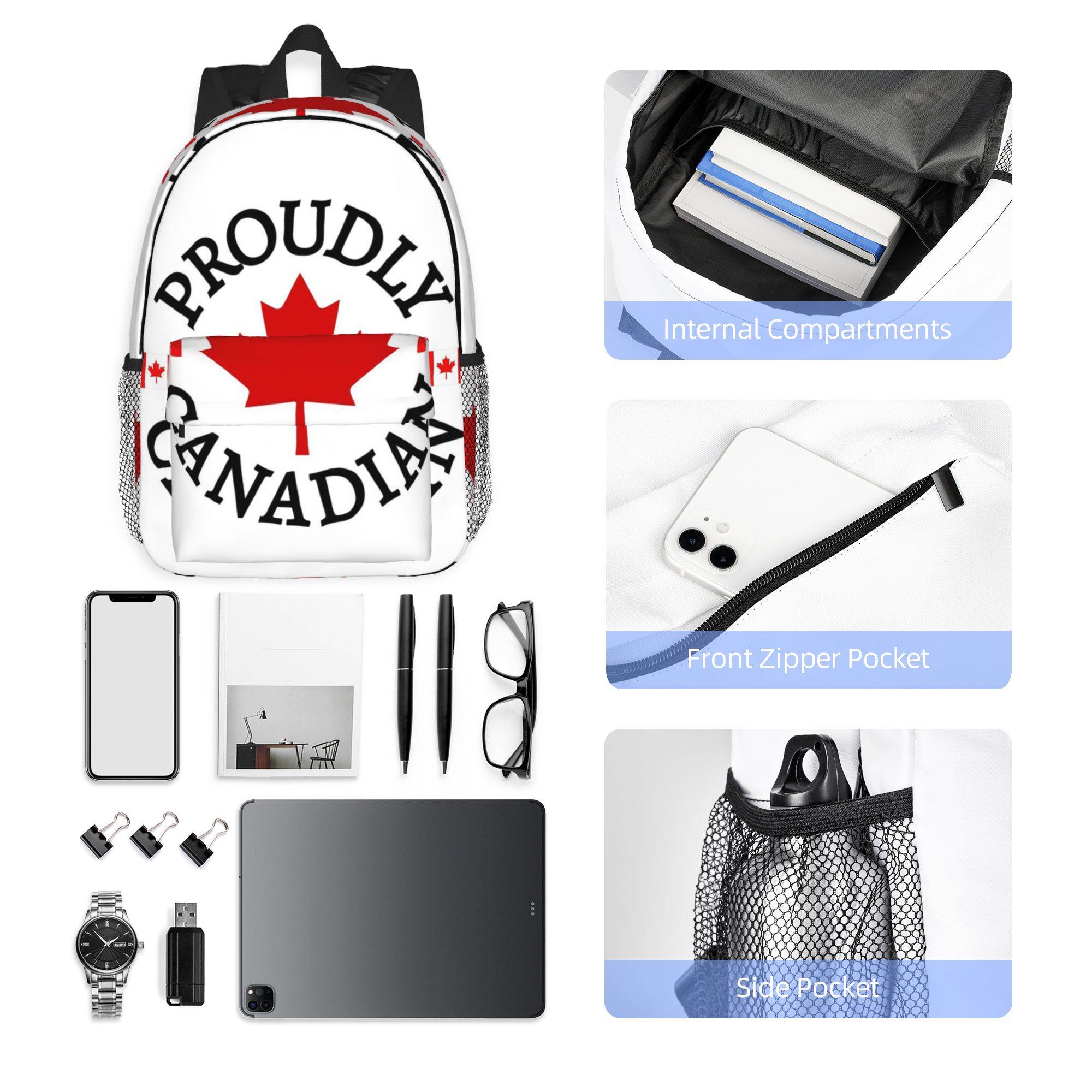 Sac à dos Canada avec feuille  - Women Bags In Canada avis et prix