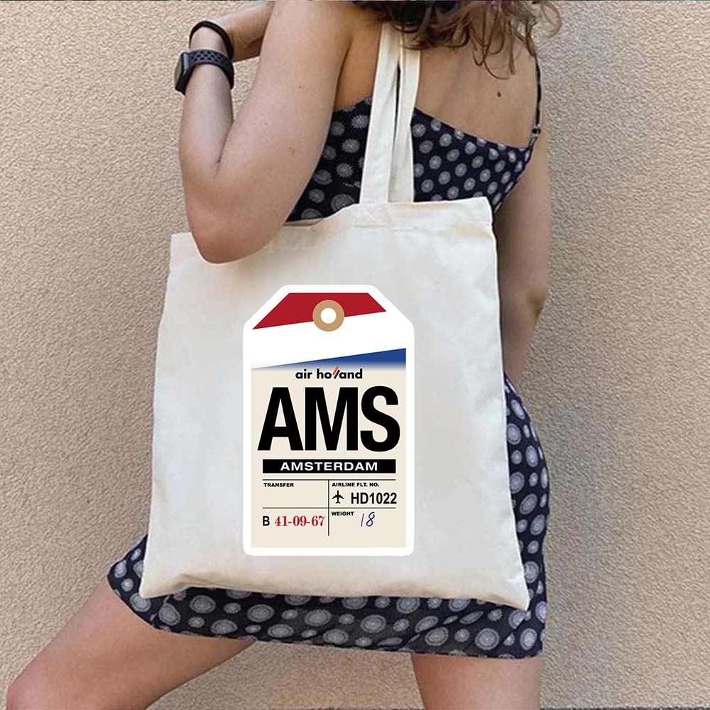 Sac fourre-tout en toile avec  - Women Bags Dubai avis et prix