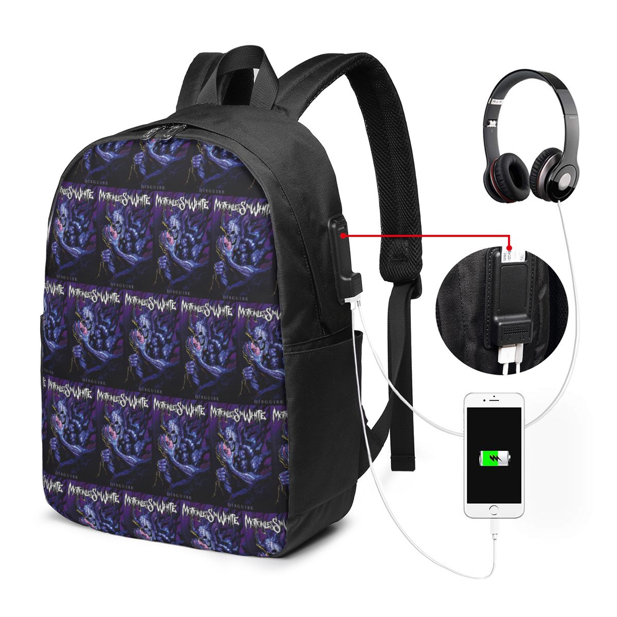 Sac à dos Motionless In White, - Women Bags Laptop avis et prix