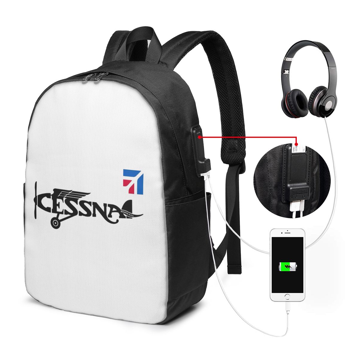 Sac à dos avec logo Cessna, sa - Women Bags Laptop avis et prix