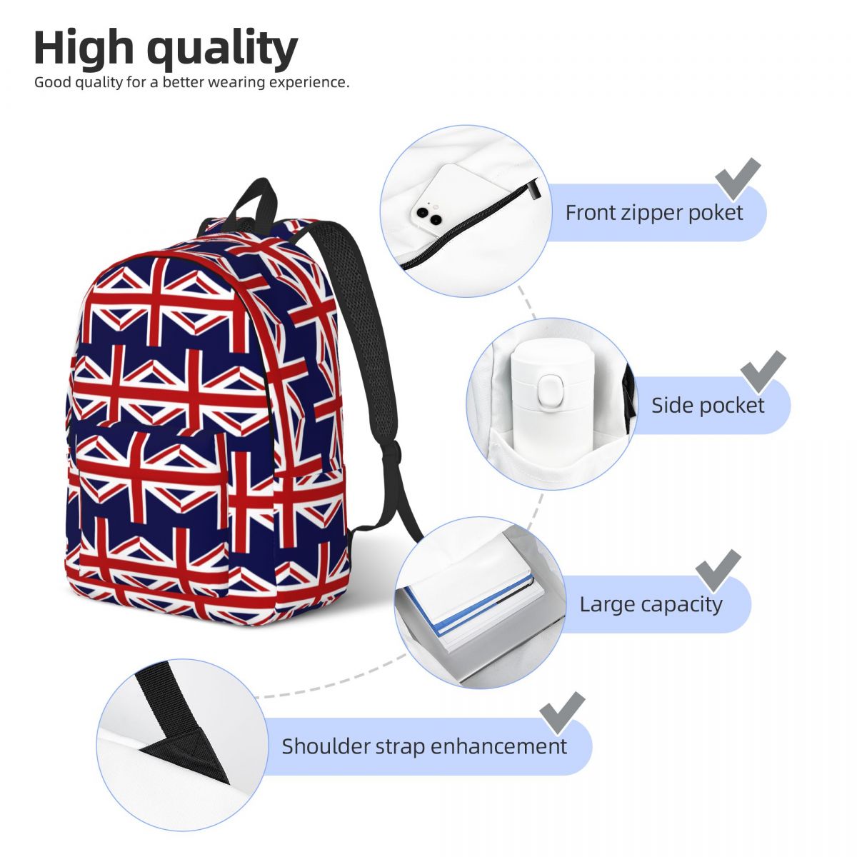 Sac à dos Union Jack Flag Of T - Women Bags Uk Sale avis et prix