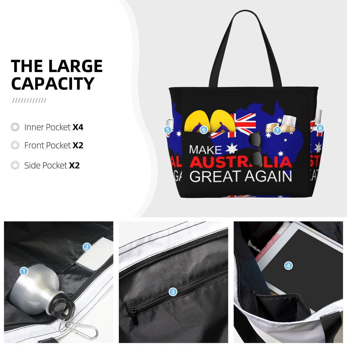 Sac fourre-tout de plage Make  - Women Bags In Australia avis et prix