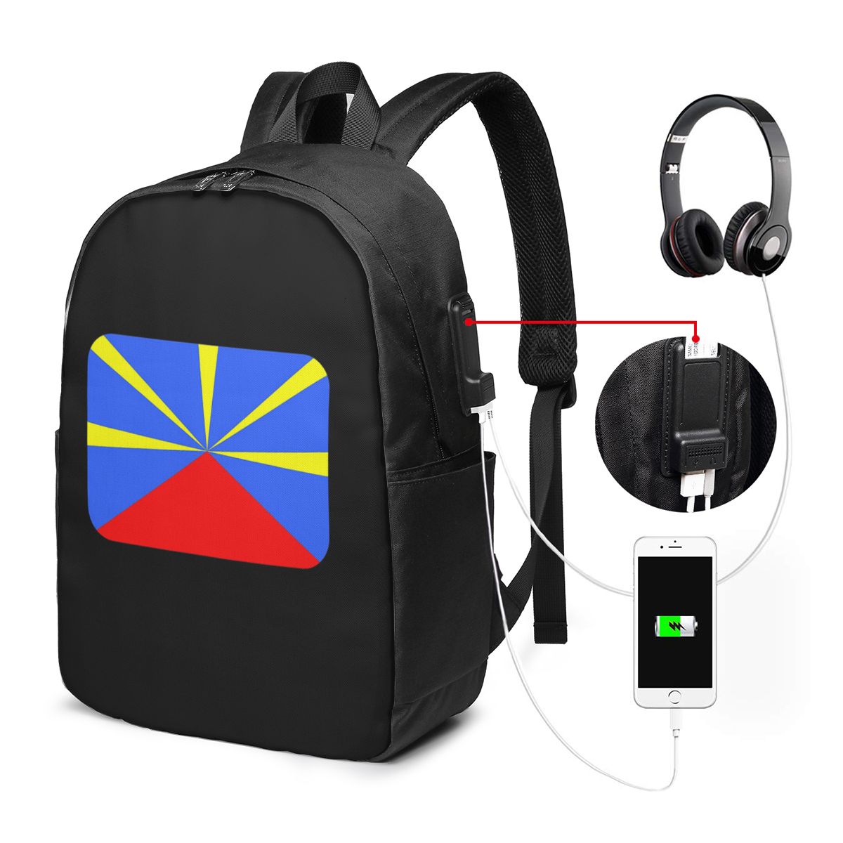 Sac à dos avec drapeau de l'îl - Women Bags Laptop avis et prix